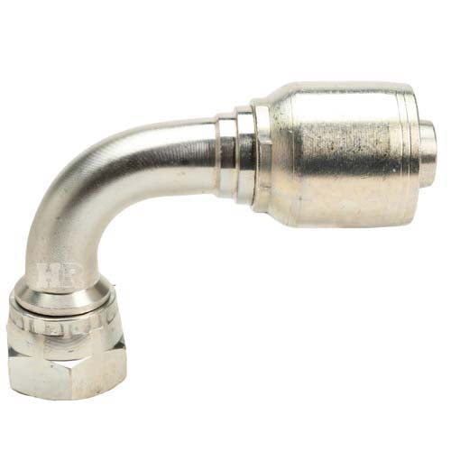 3/4" Female British Standard Parallel Pipe O-Ring Swivel 90° Elbow Hydraulic Fitting