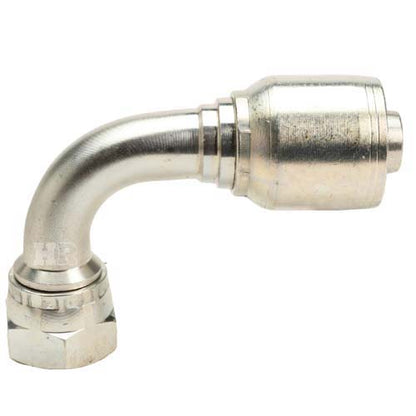 3/4" Female British Standard Parallel Pipe O-Ring Swivel 90° Elbow Hydraulic Fitting