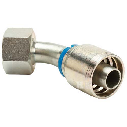 M30 X 2.0 Female Swivel 24° Cone (Heavy S20) with O-Ring 45° Elbow Hydraulic Fitting