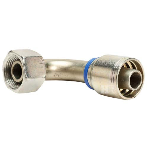 M36 X 2.0 Female Swivel 24° Cone (Heavy S25) with O-Ring 90° Elbow Hydraulic Fitting