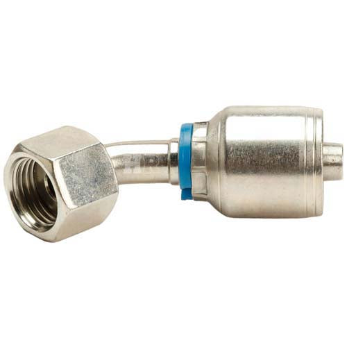 3/8" Female Face Seal Swivel 45° Elbow (ORFS) Hydraulic Fitting