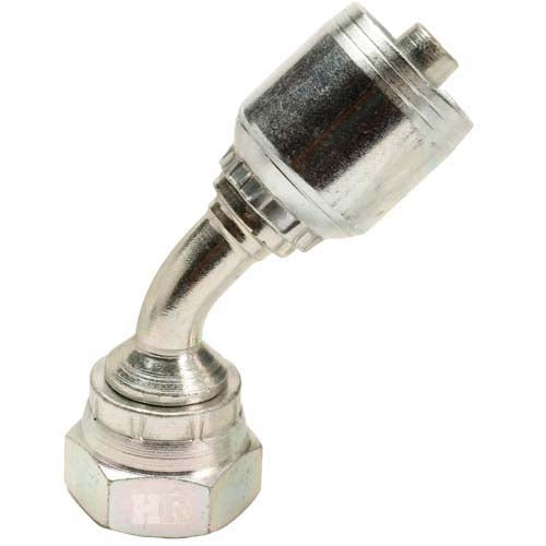 3/8" Female British Standard Parallel Pipe O-Ring Swivel Swivel 45° Elbow Hydraulic Fitting