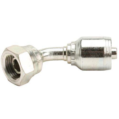 3/8" Female British Standard Parallel Pipe O-Ring Swivel Swivel 45° Elbow Hydraulic Fitting