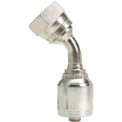 3/8" Female British Standard Parallel Pipe O-Ring Swivel Swivel 45° Elbow Hydraulic Fitting