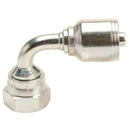 3/8" Female British Standard Parallel Pipe O-Ring Swivel Swivel 90° Elbow Hydraulic Fitting