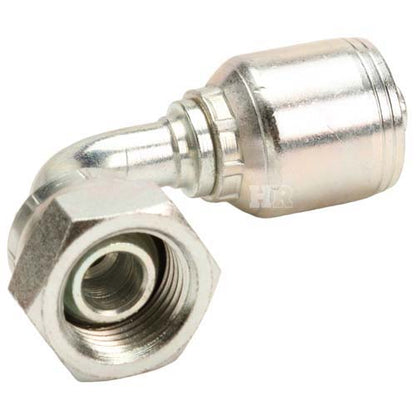 3/8" Female British Standard Parallel Pipe O-Ring Swivel Swivel 90° Elbow Hydraulic Fitting