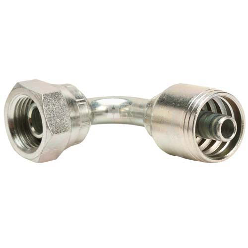 3/8" Female British Standard Parallel Pipe O-Ring Swivel Swivel 90° Elbow Hydraulic Fitting