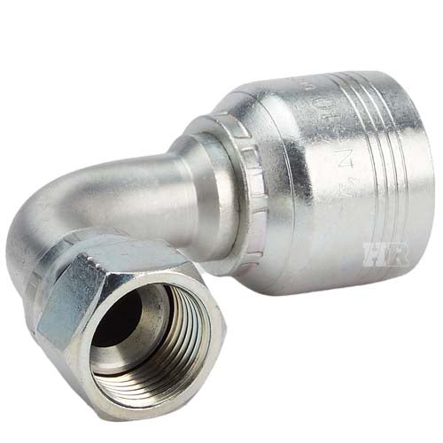 5/8" Female JIC Swivel 90° Medium Drop Elbow Hydraulic Fitting