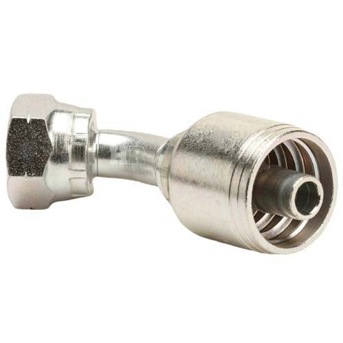 M18 X 1.5 Female Swivel 24° Cone (Heavy S10) with O-Ring 45° Elbow Hydraulic Fitting