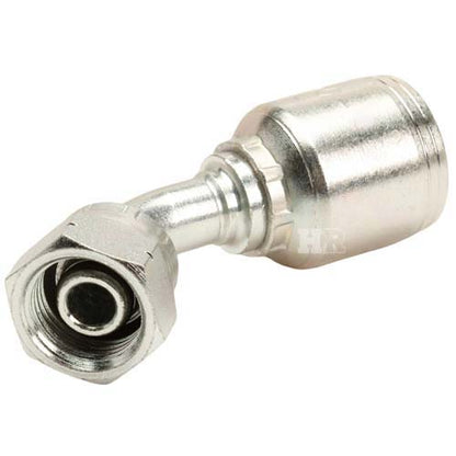 M20 X 1.5 Female Swivel 24° Cone (Heavy S12) with O-Ring 45° Elbow Hydraulic Fitting