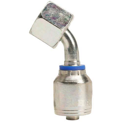 M22 X 1.5 Female Swivel 24° Cone (Heavy S14) with O-Ring 45° Elbow Hydraulic Fitting