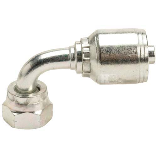 M18 X 1.5 Female Swivel 24° Cone (Heavy S10) with O-Ring 90° Elbow Hydraulic Fitting