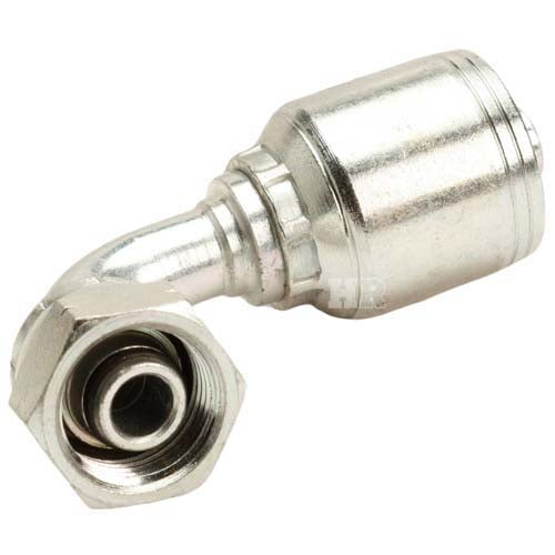 M18 X 1.5 Female Swivel 24° Cone (Heavy S10) with O-Ring 90° Elbow Hydraulic Fitting