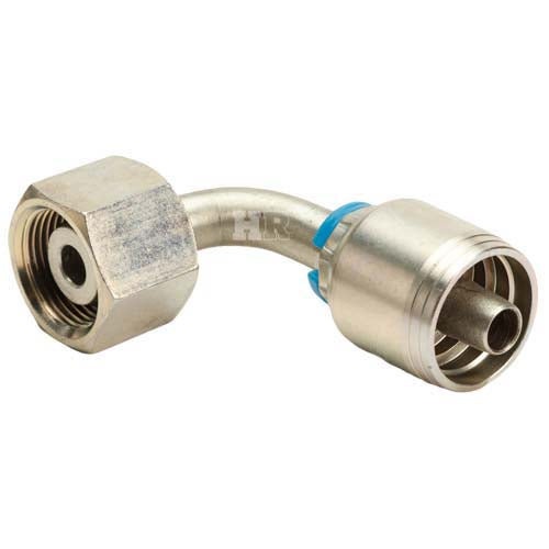 M22 X 1.5 Female Swivel 24° Cone (Heavy S14) with O-Ring 90° Elbow Hydraulic Fitting