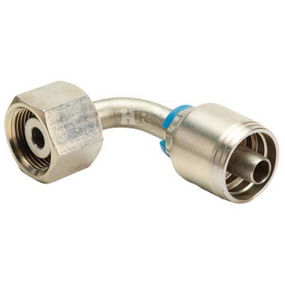M22 X 1.5 Female Swivel 24° Cone (Heavy S14) with O-Ring 90° Elbow Hydraulic Fitting