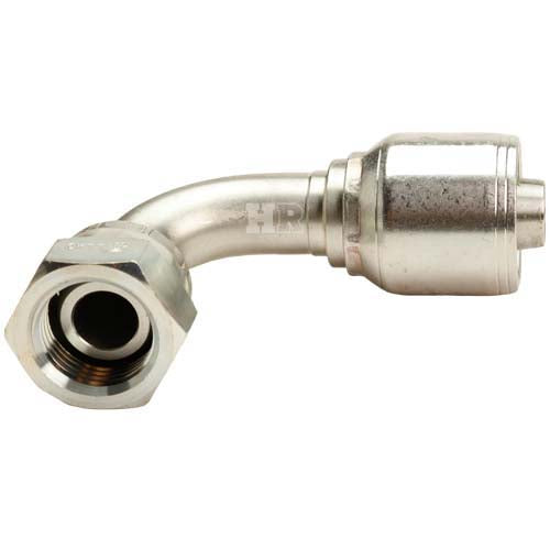 5/8" Female British Standard Parallel Pipe O-Ring Swivel 90° Elbow Hydraulic Fitting