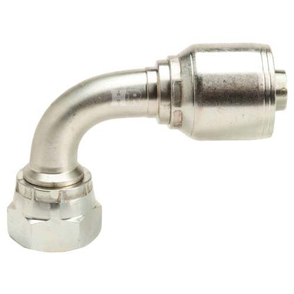 5/8" Female British Standard Parallel Pipe O-Ring Swivel 90° Elbow Hydraulic Fitting