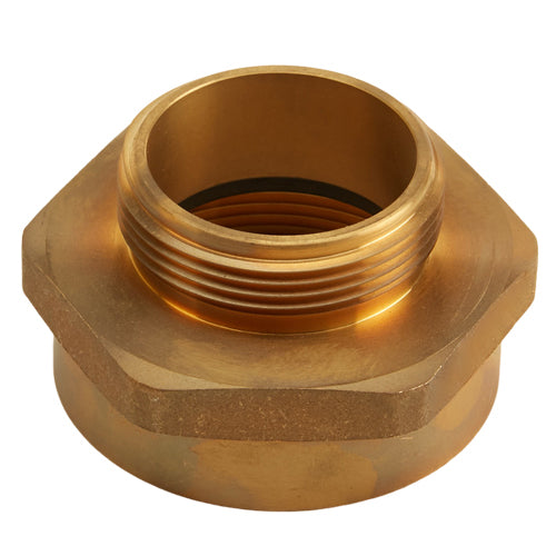 Brass 2" Female NPSH to 1 1/2" Male NPSH (Hex)