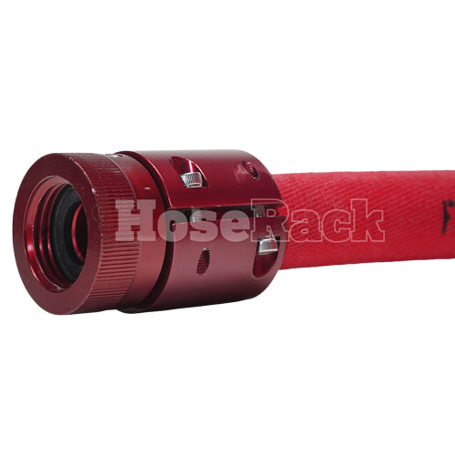 Red 1" x 100' Non-Collapsible Lightweight Hose (1" NPSH Threads - USA)