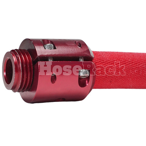 Red 1" x 100' Non-Collapsible Lightweight Hose ( 1" NH Threads - USA)