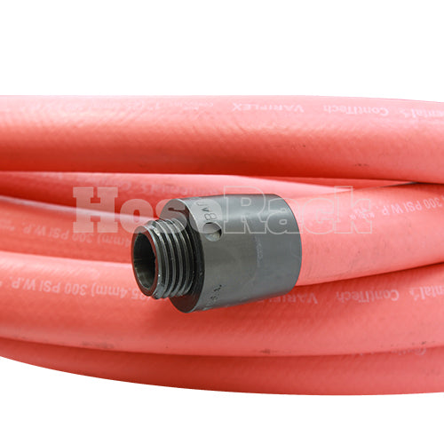 3/4" x 100' Non-Collapsible Rubber Hose (1" NH Threads)