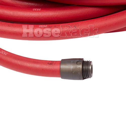 3/4" x 100' Non-Collapsible High Pressure Rubber Hose (1" NH Threads)