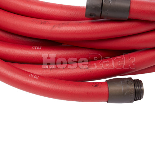 3/4" x 50' Non-Collapsible High Pressure Rubber Hose (1" NPSH Threads)