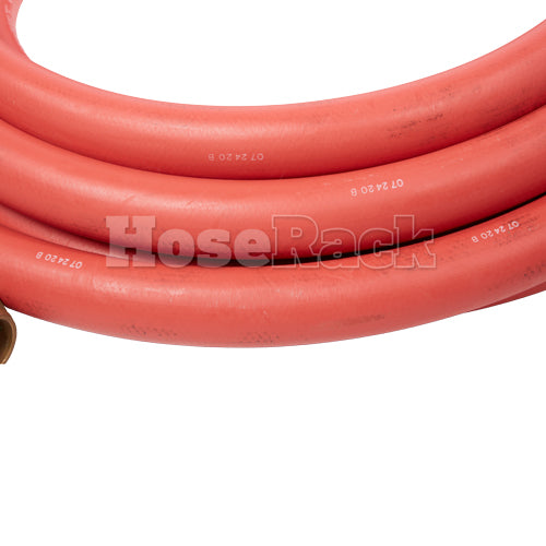 1 1/2" x 100' Non-Collapsible Rubber Hose (1 1/2" NH Threads)