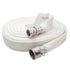 White 2" x 100' Camlock Double Jacket Mill Hose