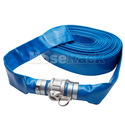 Blue 4" x 50' Camlock Lightweight Hose