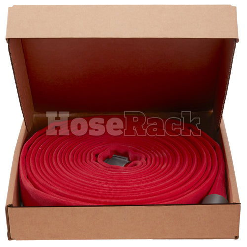 Red 1 1/2" x 50' Double Jacket Fire Hose (Alum NH Couplings)