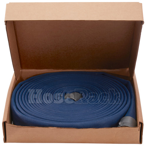 Blue 1 1/2" x 50' Double Jacket Fire Hose (Alum NH Couplings)