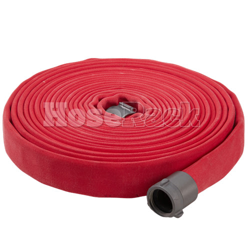 Red 1 3/4" x 50' Double Jacket Hose (Alum 1 1/2" NH Couplings)