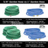 Heavy-Duty Blue 1" x 50' Garden Hose (1" NPSH Couplings)