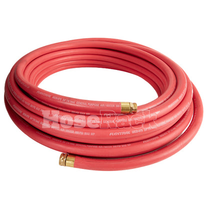 High-Pressure Red 3/4" x 50' Garden Hose (3/4" GHT Couplings)