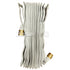 White 1 1/2" x 25' Pin Rack Hose (Brass FDNY Couplings)