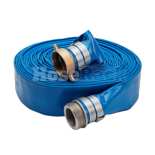 Blue 2" x 50' Lightweight Discharge Hose