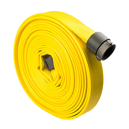 Yellow 2 1/2" x 25' Rubber Hose (Alum NH Couplings)