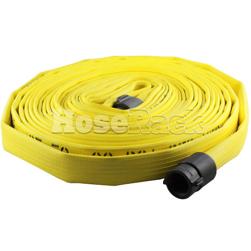 Yellow 1" x 50' Rubber Hose (Alum NH Couplings)