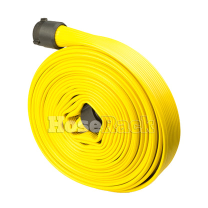 Yellow 1 1/2" x 25' Rubber Hose (Alum NH Couplings)