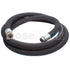 Black 1 1/2" x 20' Thread / Thread Suction Hose