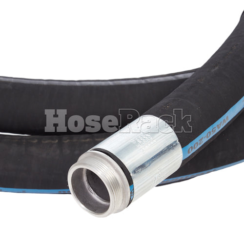 Black 2" x 20' Thread / Thread Suction Hose