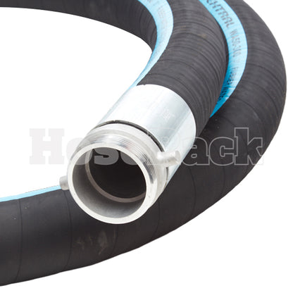 Black 3" x 15' Thread / Thread Suction Hose