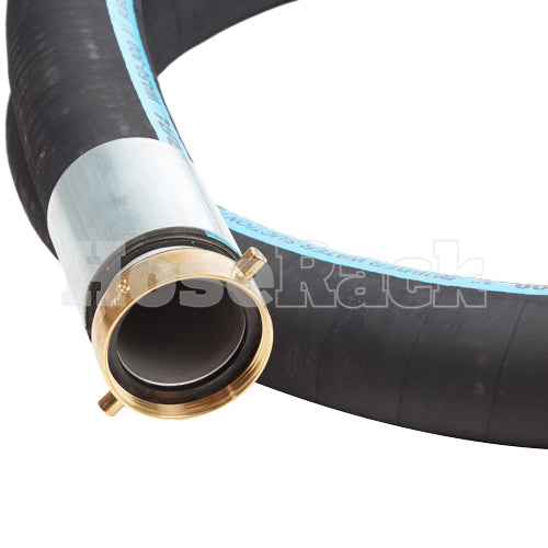 Black 3" x 15' Thread / Thread Suction Hose