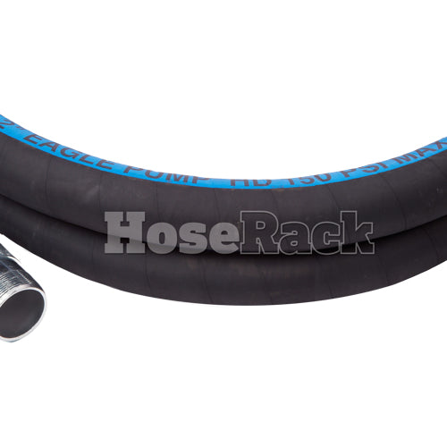 Black 4" x 20' Camlock / Threaded Suction Hose