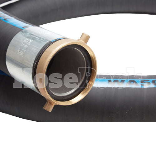 Black 4" x 20' Thread / Thread Suction Hose