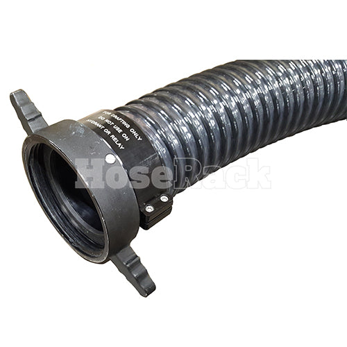 Twin Pack Black / Clear 6" x 10' Long Handle Hard Suction Hose (NH)