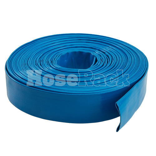 Blue 1 1/2" x 100' Lightweight Uncoupled Discharge Hose