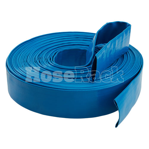 Blue 1 1/2" x 100' Lightweight Uncoupled Discharge Hose