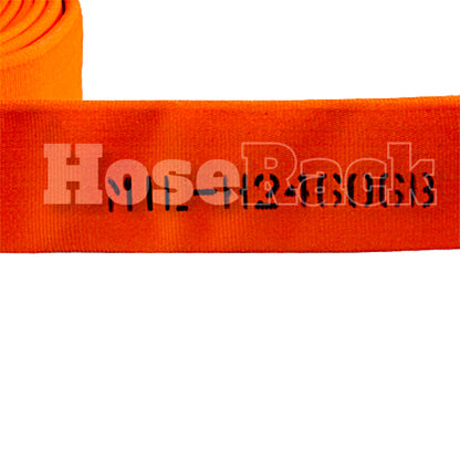 Orange 1 3/4" x 50' Mil-Spec Hose (Brass 1 1/2" NPSH Couplings)